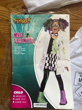 Spirit Halloween Mad Scientist youth L